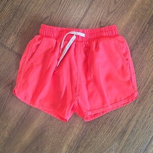Kortni Jeane Kids Swim Shorts in Bright Coral